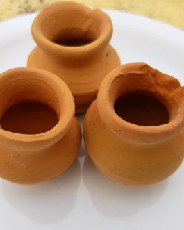 Indian Clay pots and Saucer